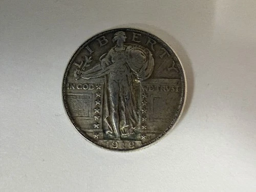 1919 Standing Liberty Silver Quarter “Very Fine”