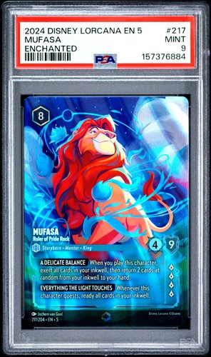 Mufasa - Ruler of Pride Rock graded PSA 9 for sale on eBay