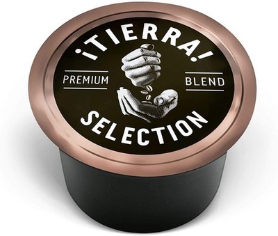 Lavazza BLUE Espresso - Single Dose Coffee, TIERRA Premium Blend (100 Capsules)