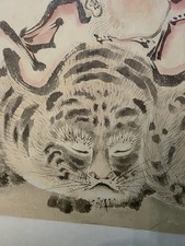 古董原始1800-1849 年日本画作、画卷| eBay