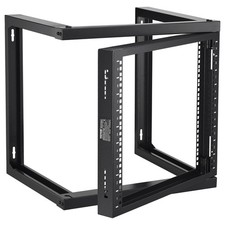  New 9U Wall Mount Rack,150 lbs/68.04 kg Max Load Capacity,Open Frame Server Net