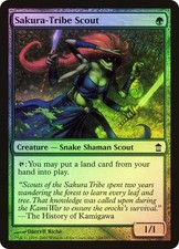 Magic The Gathering MTG SAKURA-TRIBE SCOUT FOIL Saviors of Kamigawa NM Near Mint