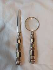 Zestaw otwieraczy do listów/lupy. Nowy.  Musi być polerowany środkiem srebra.