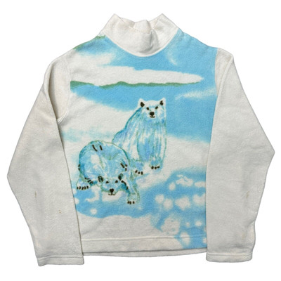 Pink Topshop Polar Bear Sweatshirt Vintage 90s Roots Sweatshirt