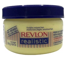 Revlon Realistic Rinse Out Conditioner with Cholesterol 8.8oz, Anti Breakage New