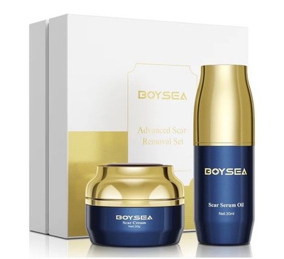 BoySea Advanced Scar Removal Set Scar Cream & Serum Exp 8/2027