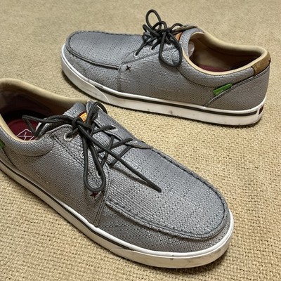  Twisted X Kicks Work Shoes Gray Nano Composite Toe Oil Slip Resistant 11W NC