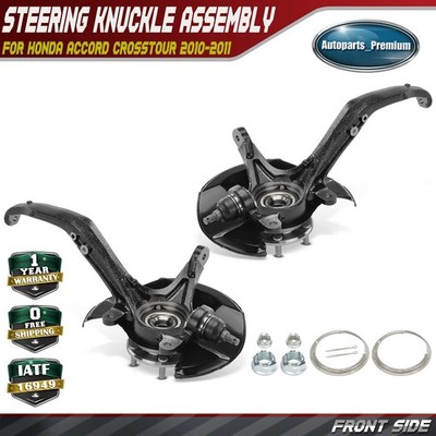 2x Front Side Steering Knuckle & Hub Bearing Assembly for Honda Accord Crosstour