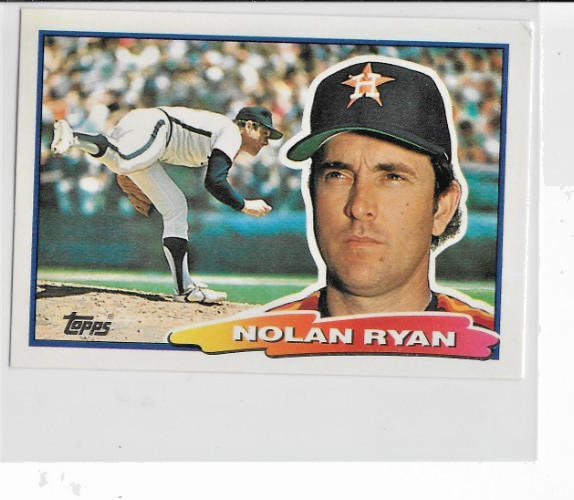 Nolan Ryan 1988 Topps Big #29  (C*D* on Back)  -  Houston Astros