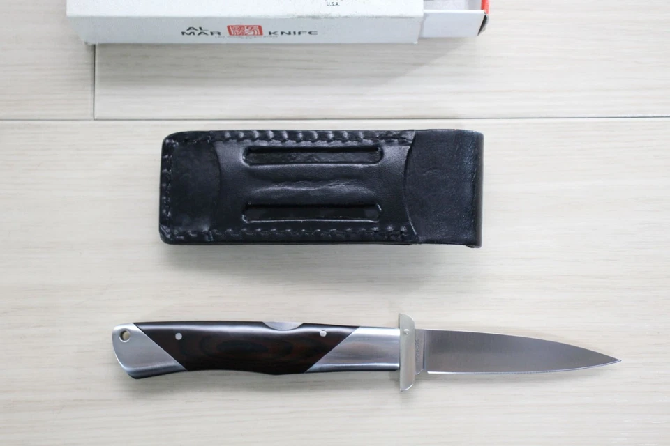 Cuchillo Plegable Al Mar Gameskeeper con Caja y Funda Japón Borde de Fábrica E60 Foto 2 de 4