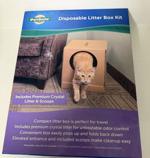 Petsafe Disposable Litter Box Kit With Premium crystal Litter  Scoops