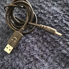 AC/DC Adapter Black USB-A to Barrel Jack Male 1:1 Power Cable Converter