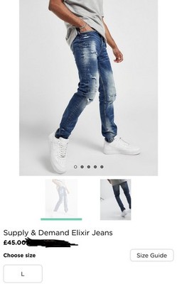 Supply & Demand Elixir Jeans Casual Jeans Slim Fit Size L/W34