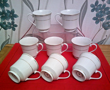 Royal Norfolk - White Gold Pattern - 8 Cups.