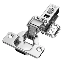 40 Pack Inset Cabinet Hinges Soft Close, Frameless 110 Opening Angle 2-Way Ad...
