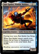 Sun-Spider, Nimble Webber Marvel's Spider-Man 154 Magic: The Gathering NM