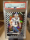 2024 Panini Prizm - Josh Allen #28 Black & White Checker Prizm PSA 10 Low Pop