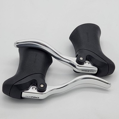 Tektro RL340 Ergo Short-Pull Bicycle Brake Levers Aero Black / Silver NO PACKAGE