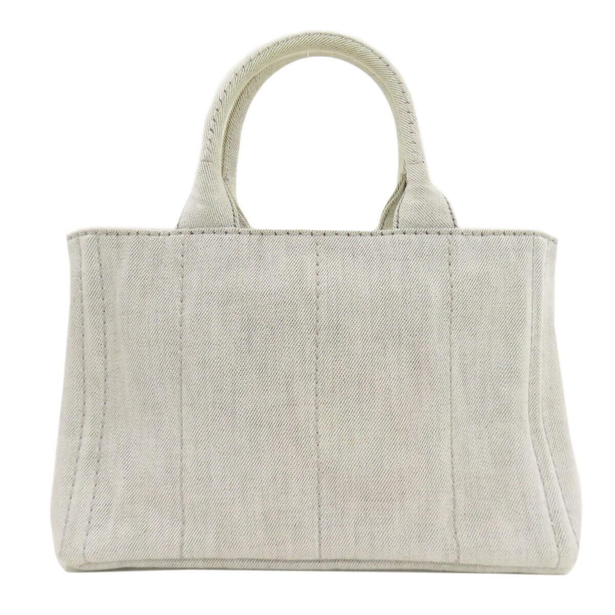 PRADA 1BG439 Canapa Mini 2WAY Handbag Denim Women s Used from japan thumbnail 2