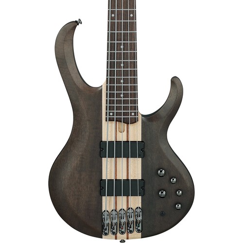 Ibanez BTB Standard BTB605TGF 5-String Electric Bass Transparent Gray Flat