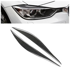For BMW F30 3Series 12-16 Carbon Fiber Headlight Eyebrows Eyelids Lid Cover Trim
