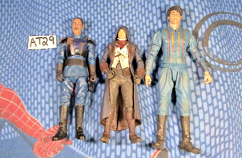 Lot of 3 Mixed 6." action figures, Cartoon TV Theme, Humans, item #AT29