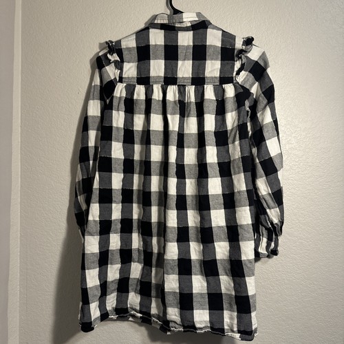 Thereabouts Girls 14 Dress Black Gold Glitter Shimmer White Ruffle Summer Size14 - Picture 12 of 12