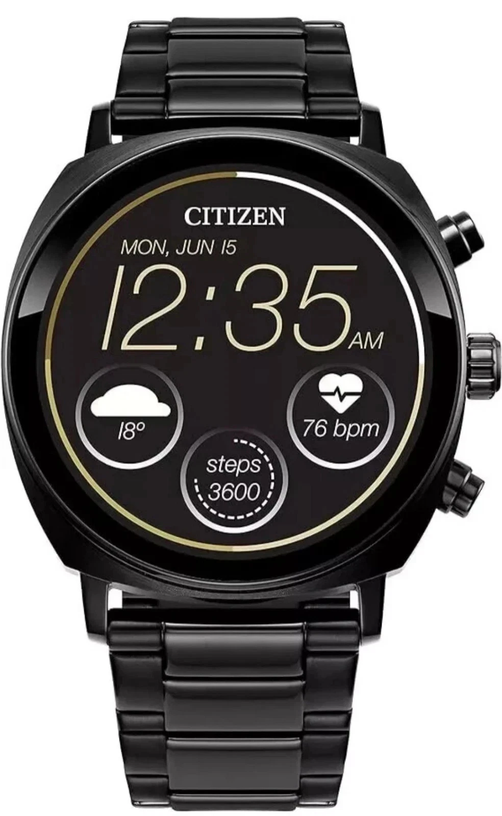 Citizen CZ Smart PQ2 41MM Unisex Smartwatch HR, Fitness Tracker MX1005-83X
