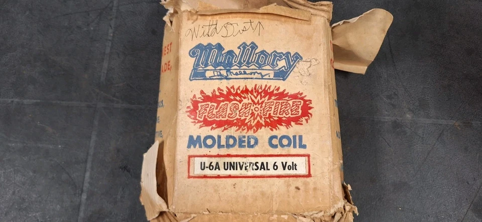 Holley 6 Voltios Vintage BOBINA DE ENCENDIDO Sprint Car Gasser HOT RAT ROD Speedster Nuevo de Lote Antiguo Foto 2 de 4