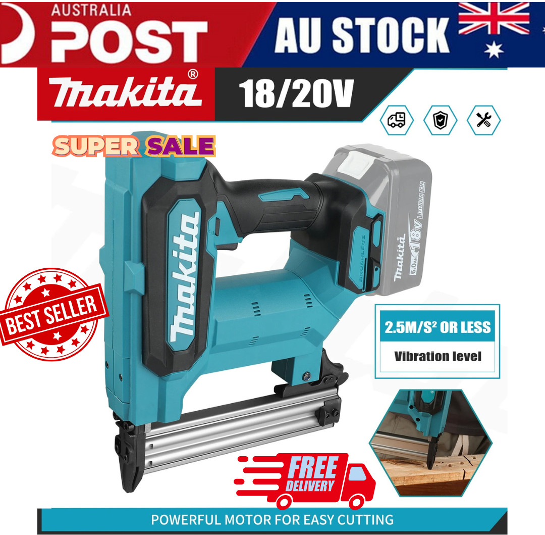 New F30 Cordless Electric Impact Nail Gun Woodworking For Makita 18V Battery