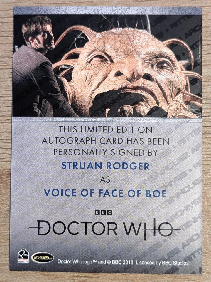 2024 Rittenhouse Doctor Who Series 5-7 Bordered Auto Struan Rodger - Image 2 of 2