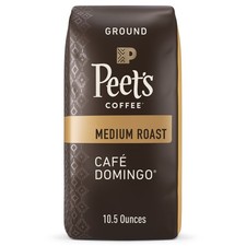 Peet's Coffee Cafe Domingo Premium Medium Roast Ground Coffee, Arabica, 10.5 oz