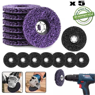 MARKENLOS 5 x Grobreinigungsvlies Reinigungsscheibe 125mm Dronco CBS CSD Scheibe Polier