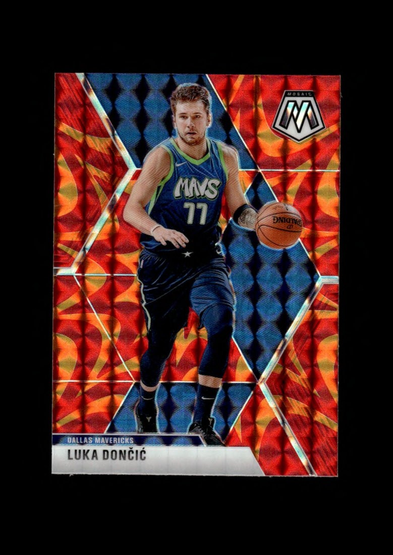 2019-20 Mosaic: # 44 Luka Doncic Orange/Red Reactive Ref NM-MT OR BETTER