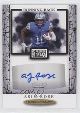 2021 Sage Premier Draft Auto Asim Rose Jr #A168 Auto 2b2
