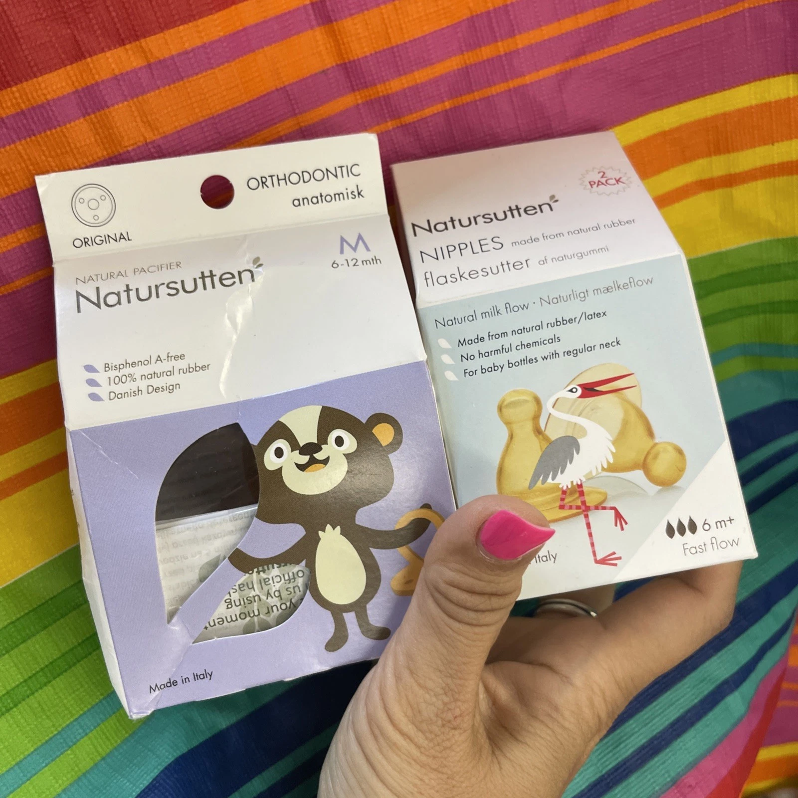 Natursutten Natural Rubber Orthodontic Anatomisk Pacifier And Nipples M H55