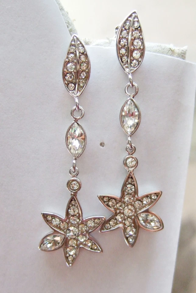 Morellato, Dangle Flower Earrings with Crystals - Image 2 of 4