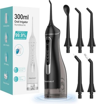 Water Dental Flossers for Teeth, 300ML Cordl Portable Electric Water
