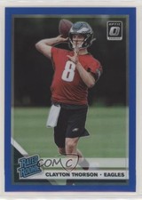 2019 Panini Donruss Optic Rated Rookie Blue Prizm /150 Clayton Thorson #200 00dh
