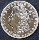 1890-O Morgan Silver Dollar $1 New Orleans AU Details Polished Cleaned Coin