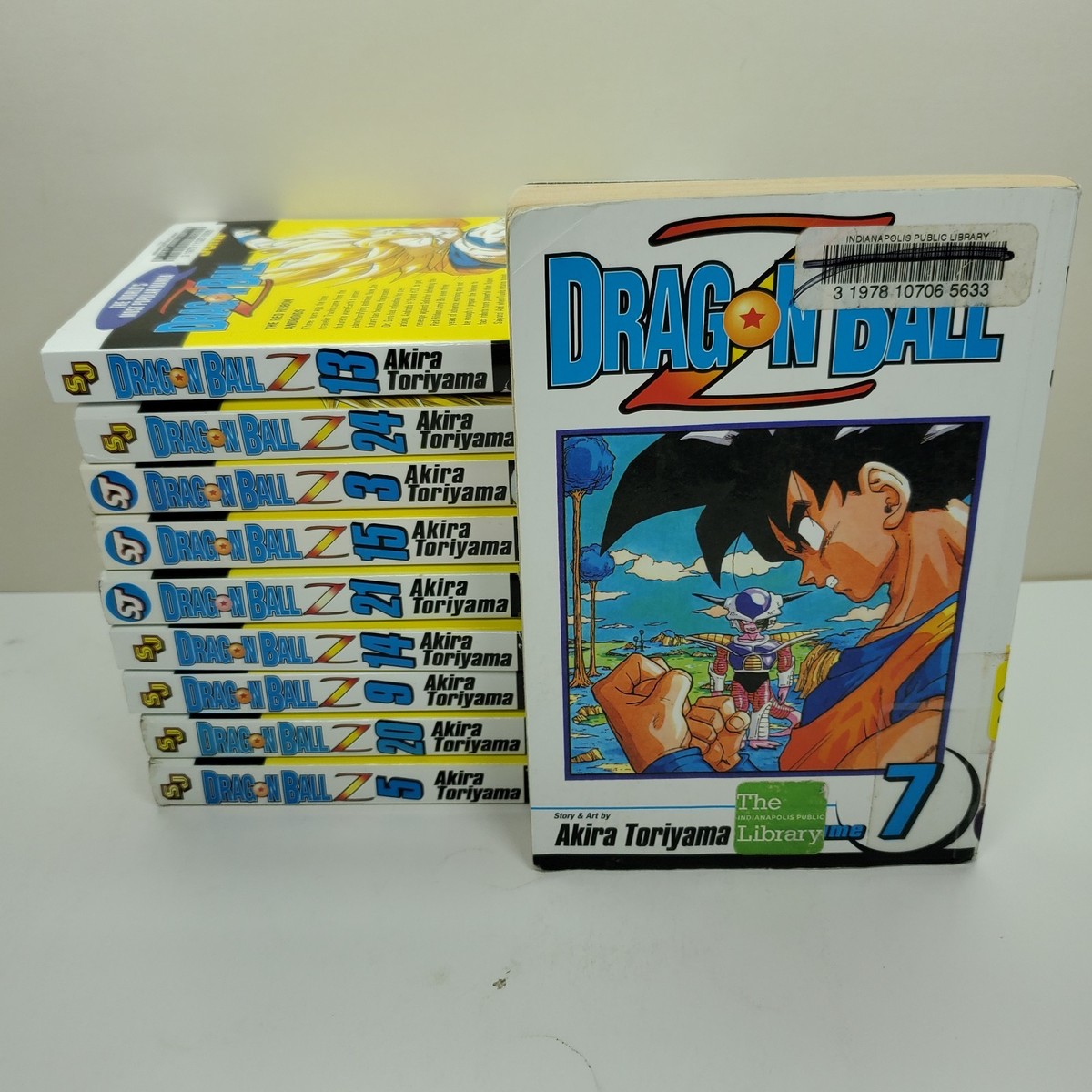 Dragon Ball Z Lot Set Volumes 3 5 7 9 13 14 15 20 21 24 Manga 