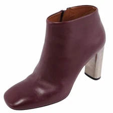 Celine Boots Short Boot Heels Bambam Bang Phoebe Calf Leather Shoes Used MOLO-0