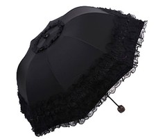 Princess Lace Ultraviolet-Proof Folding Umbrella Anti-uv Dome Parasol Style1 ...