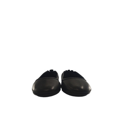 Quince Italian Leather On-The-Go Ballet Flat Black Shoes 8