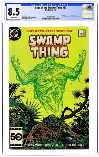 Swamp Thing #37 CGC 8.5 1985 4041294004 1st app. John Constantine Hellblazer
