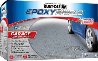 (1) Kit RUSTOLEUM 251965 EPOXY SHIELD GRAY GARAGE FLOOR PAINT