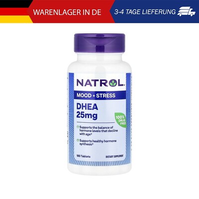 Natrol, DHEA, Ergänzungsmittel mit DHEA, 25 mg, 180 Tabletten
