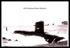 Postcard USS Woodrow Wilson SSN-624 LP1