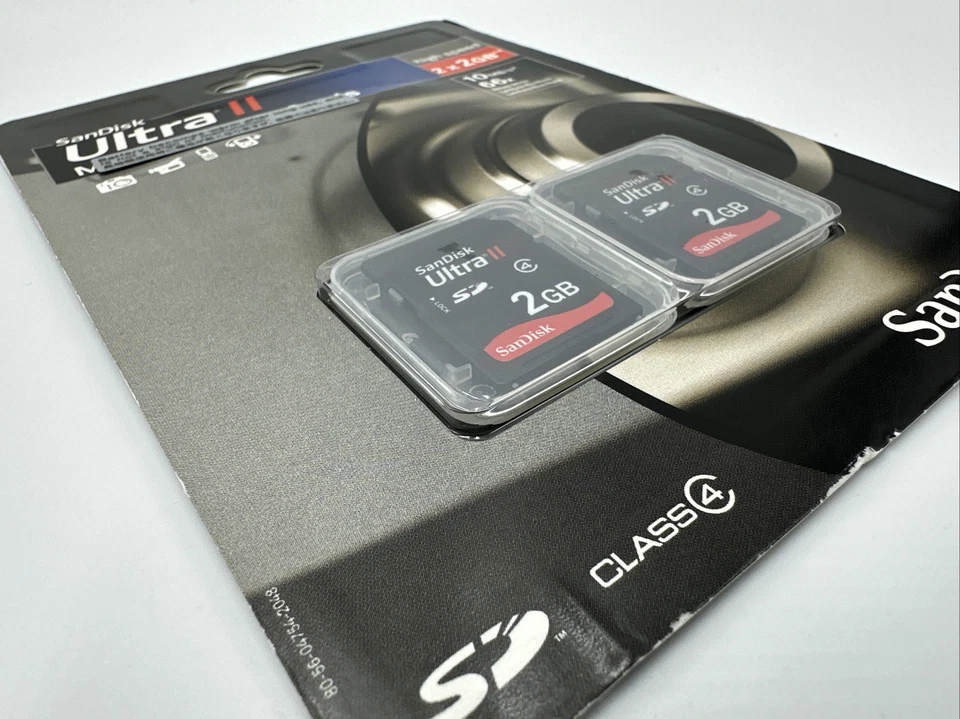 SanDisk Ultra II Multi-Pack SD Cards Class 4. 2X2GB New & Sealed! - Image 3 of 4