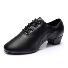 Men's Modern Boots Leather Latin Dance Shoes Ballroom Dance Shoes Training Boots